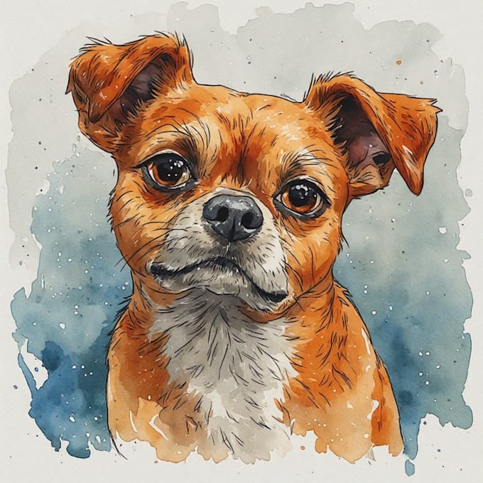 draw pet portrait into cartoon disney