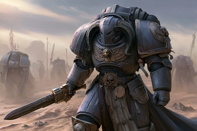 drawing a warhammer 40k art