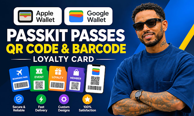 apple wallet google wallet passkit passes qr code barcode scan loyalty card