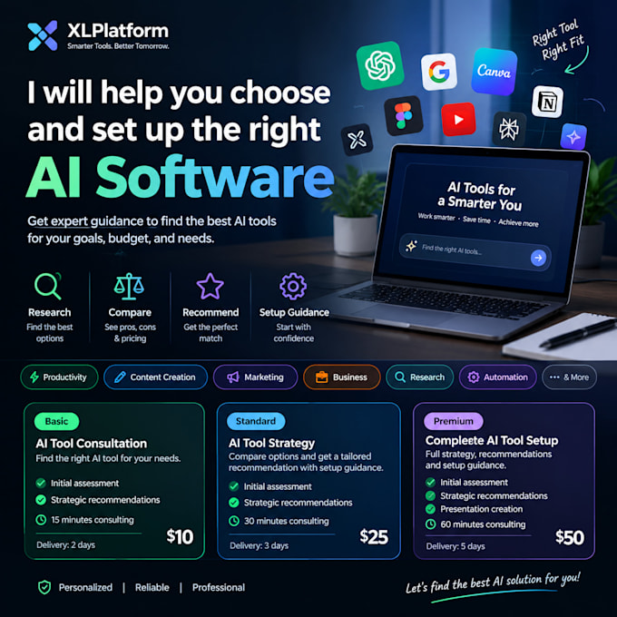 choose and set up ai software for you