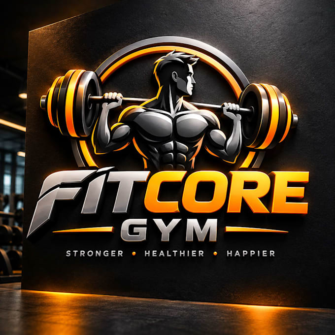 design abstract and 3d and mascot logo