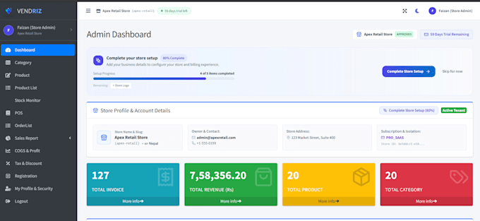 develop a custom pos billing and inventory management system