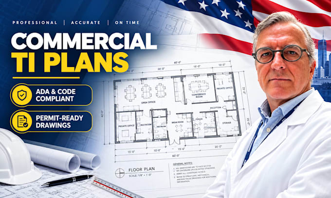 draft commercial tenant improvement plans for building permits