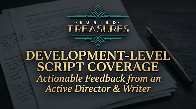 provide script coverage and development notes with studio head insight
