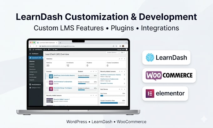 customize learndash and develop custom lms features