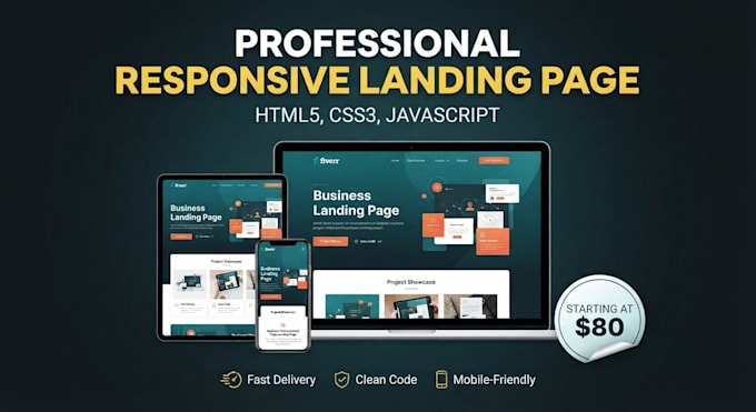 develop responsive front end websites  using HTML CSS and javascript