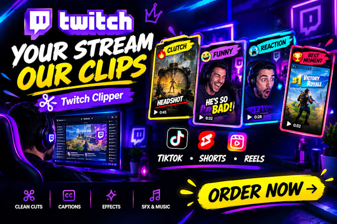 be your twitch clipper and create engaging gaming clips