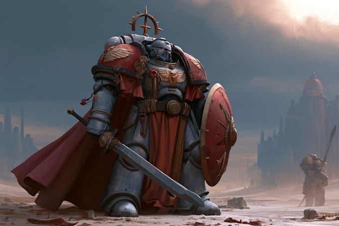 design a warhammer 40k art