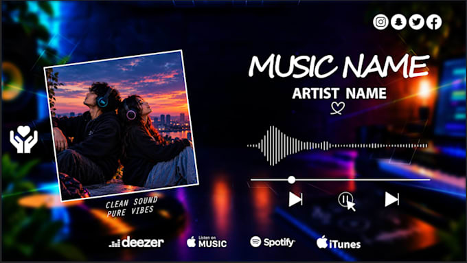 create clean audio spectrum or music visualizer