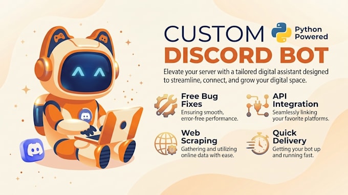 custom discord bot with custom feature in python