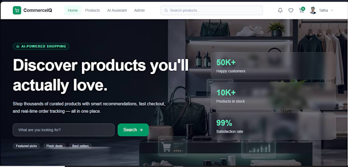 be your full stack developer for mern node js and python web apps