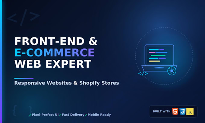 do front end development and responsive e commerce websites
