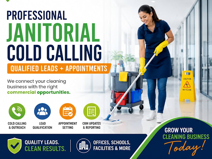 do commercial cleaning cold calling, lead generation, appointments