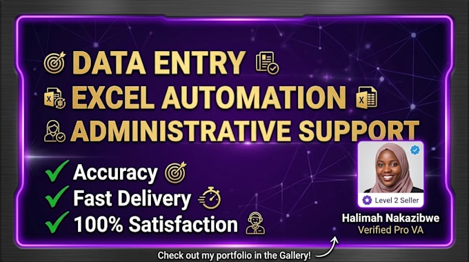 do virtual assistant data entry and excel bookkeeping tasks