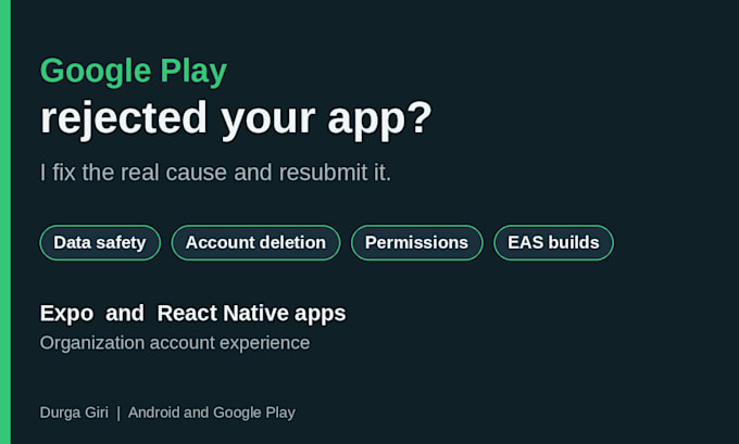 fix google play rejections and publish your expo react native app