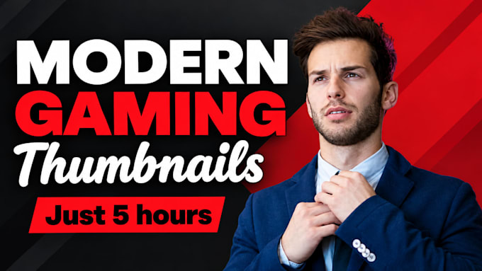 design modern gaming thumbnail