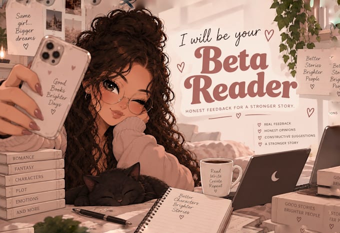 beta read and critically review your manuscript with honest feedback