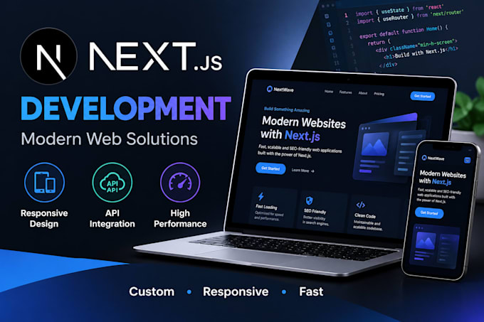 create modern websites with nextjs