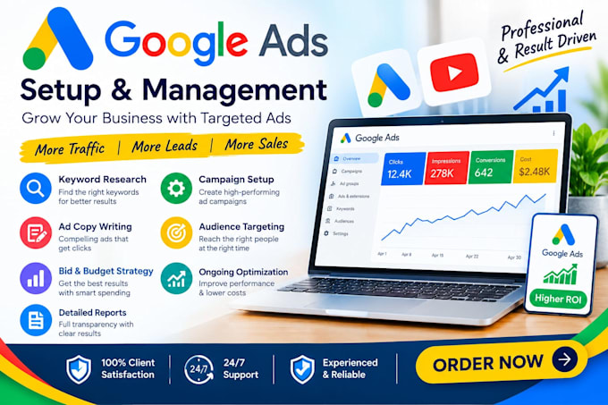 set up and manage google ads campaign