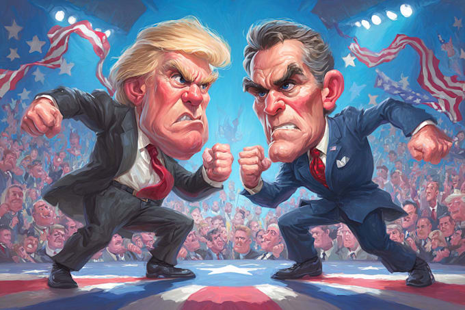 create custom political caricature artwork