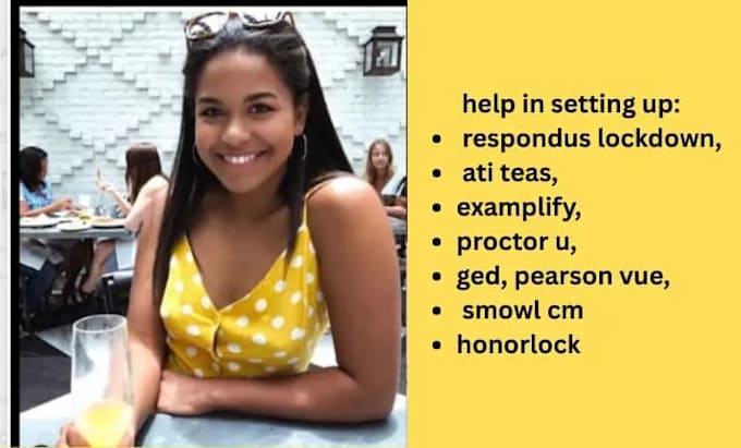 help in respondus lockdown, ati teas, examplify, proctor u, ged, pearson vue