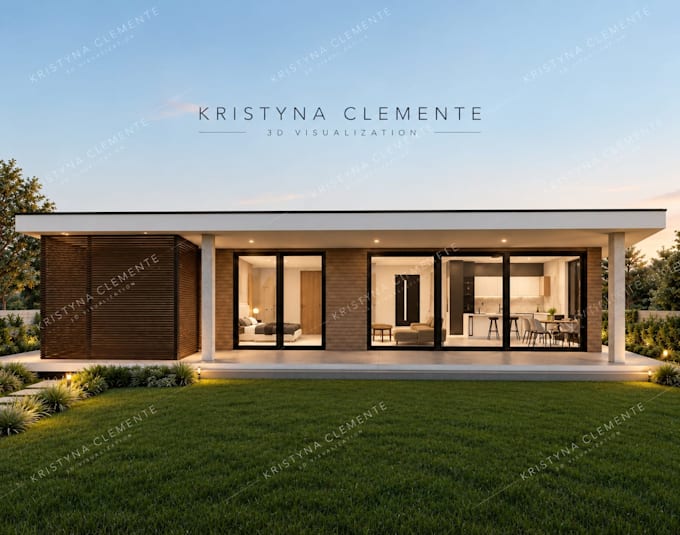 create 2d 3d floor plans and 3d house design for 1 floor
