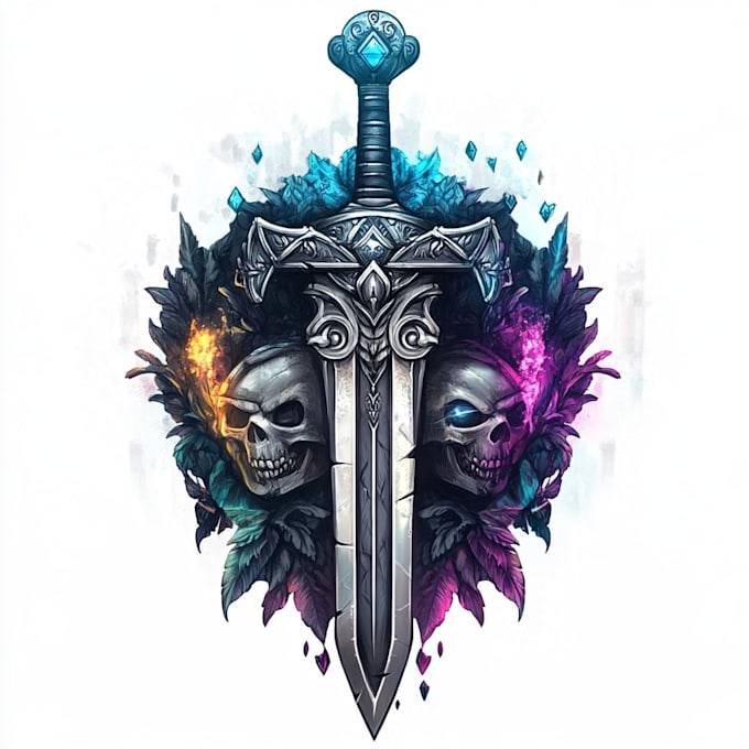 create a fantasy game logo