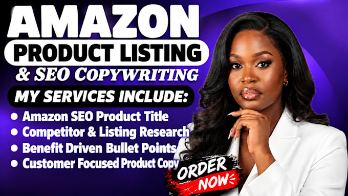 do amazon product listing optimization, amazon SEO and copywriting