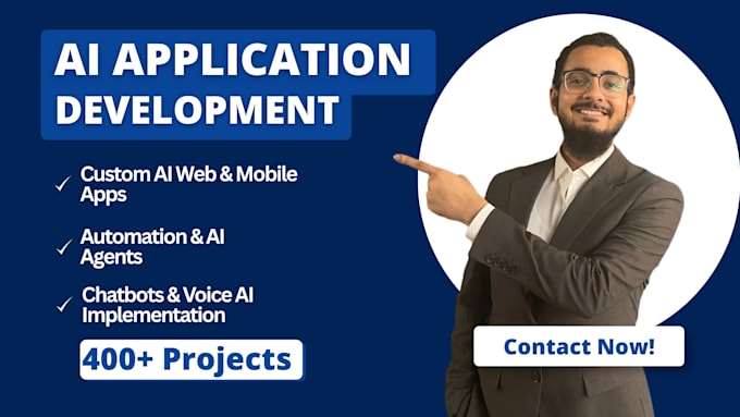 develop mobile applications, ai powered web, and automation