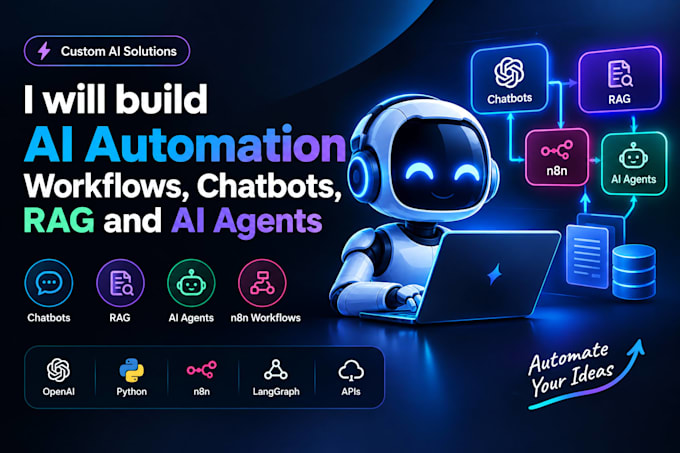 build ai automation workflows chatbots rag and ai agents
