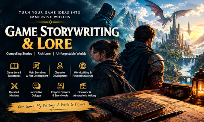 develop your games story, worldbuilding, and character lore