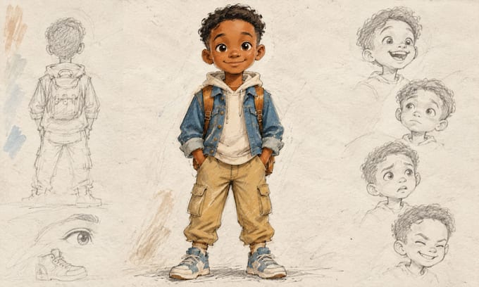 create character turnaround sheets