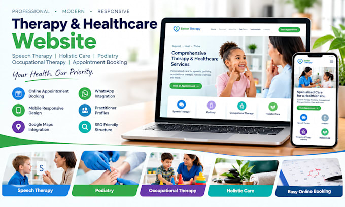 build speech holistic podiatry occupation therapy booking appointment website