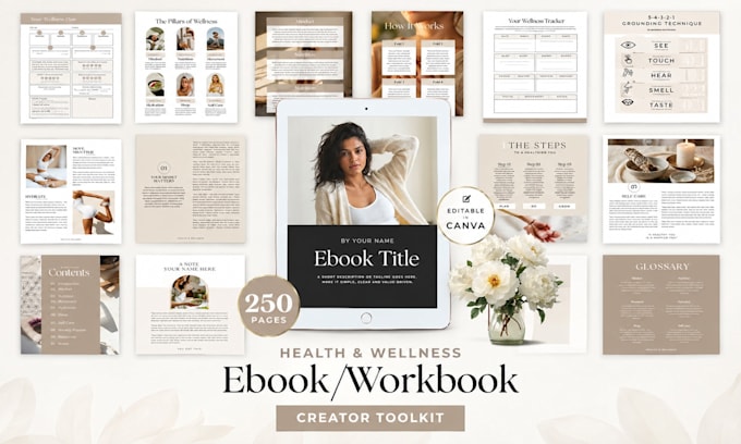 design a fillable canva workbook and interactive pdf