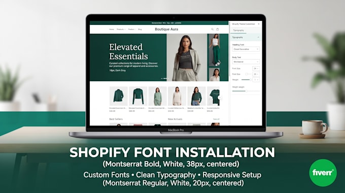 do shopify fonts installation
