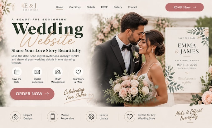 design wix wedding website save the date digital wedding invitation rsvp website