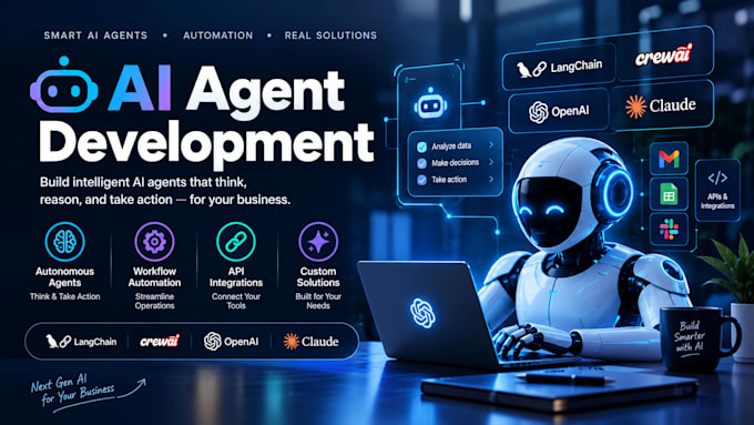 build ai agents and chatbots using langchain, crewai or n8n