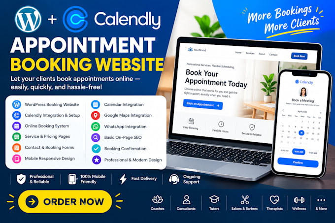 build an appointment booking website with calendly in wordpress