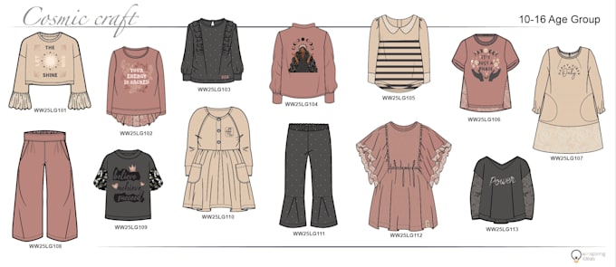 design and develop a brand of apparel