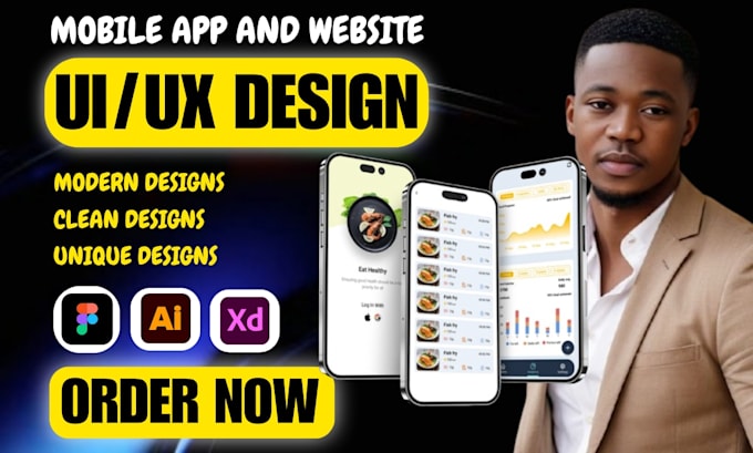 do ui ux design, mobile app design, design app screenshot for app and play store
