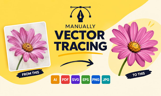 do vector tracing, raster to vector, ai logo redesign, template redesign