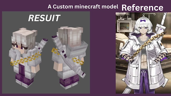 create a custom minecraft 3d blockbench models
