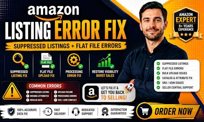 fix amazon listing suppression flat file and upload errors