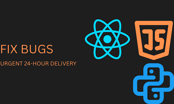 fix your python react or javascript errors urgently