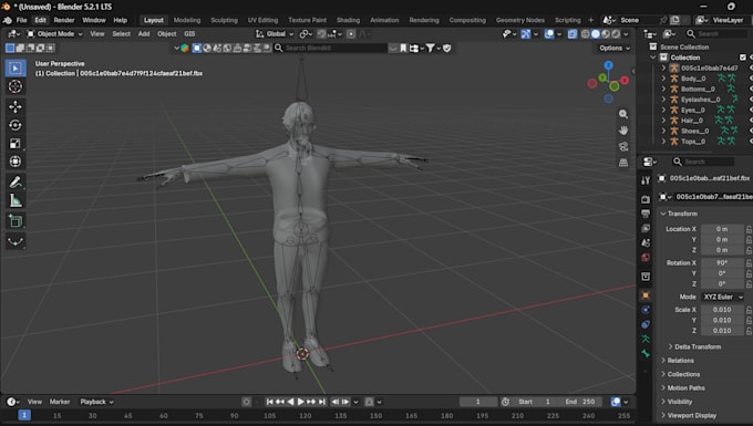 convert your blender rig into a ue5 rig ready pipeline