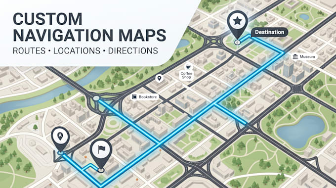 design custom navigation and route map