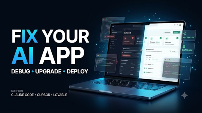 fix and upgrade your ai coded app using claude code, cursor or lovable