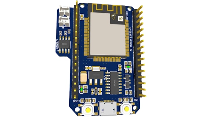 design embedded system pcb schematics with esp32 and stm32 in easyeda