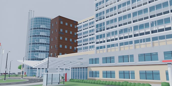 create professional low poly roblox 3d map roblox building realistic environment
