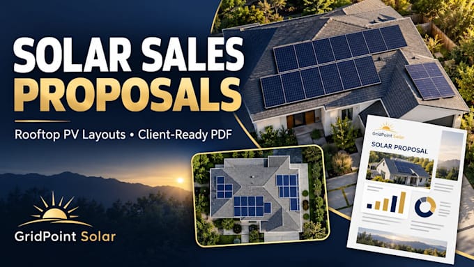 design solar sales proposals and rooftop pv panel layouts